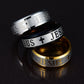 JESUS Rings for Men Christian Men Stainless Steel