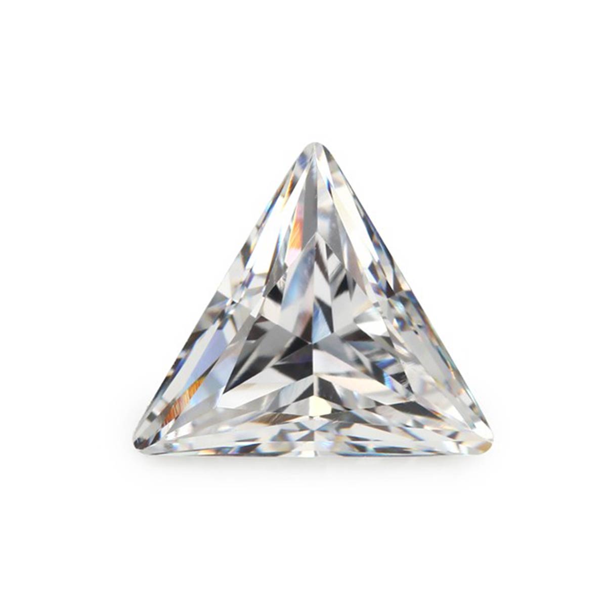 Triangle Cut White D Color VVS1 Moissanite, GRA