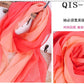 50*160cm Foulard Gradient Solid Color Georgette Shawl