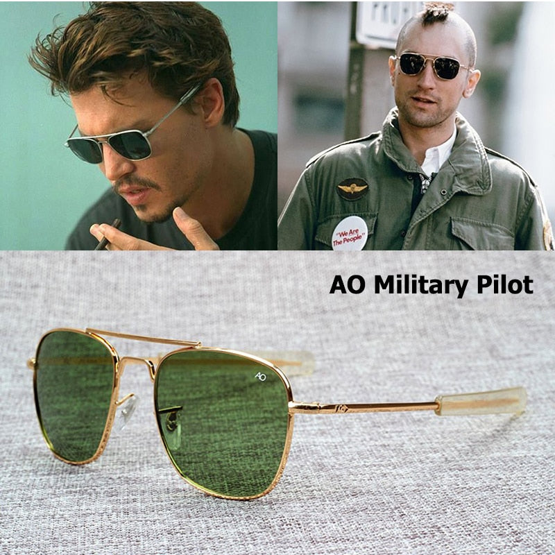 Aviation Top Gunner Brand Designer AO Sunglasses