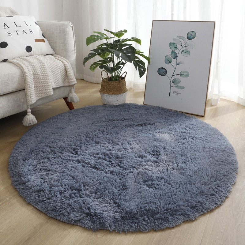 Bubble Kiss Thick Round Rug