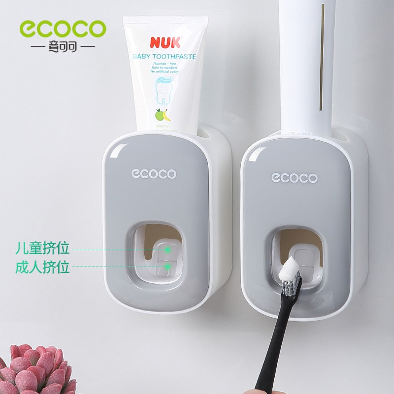 ECOCO Automatic Toothpaste Dispenser Dust Proof Holder