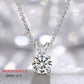 0.1-2 CT Moissanite 925 Silver Necklace, GRA