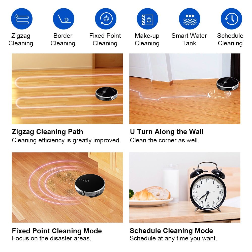 LIECTROUX C30B Robot Vacuum Cleaner, Smart Mapping, App & Voice Control