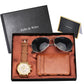 Keller & Weber Men Watch-Sunglasses-Brown Card Case Sets