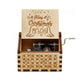 Christmas Wooden Hand Crank Music Box