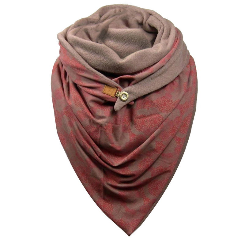 Soild Dot Printing Button Scarf