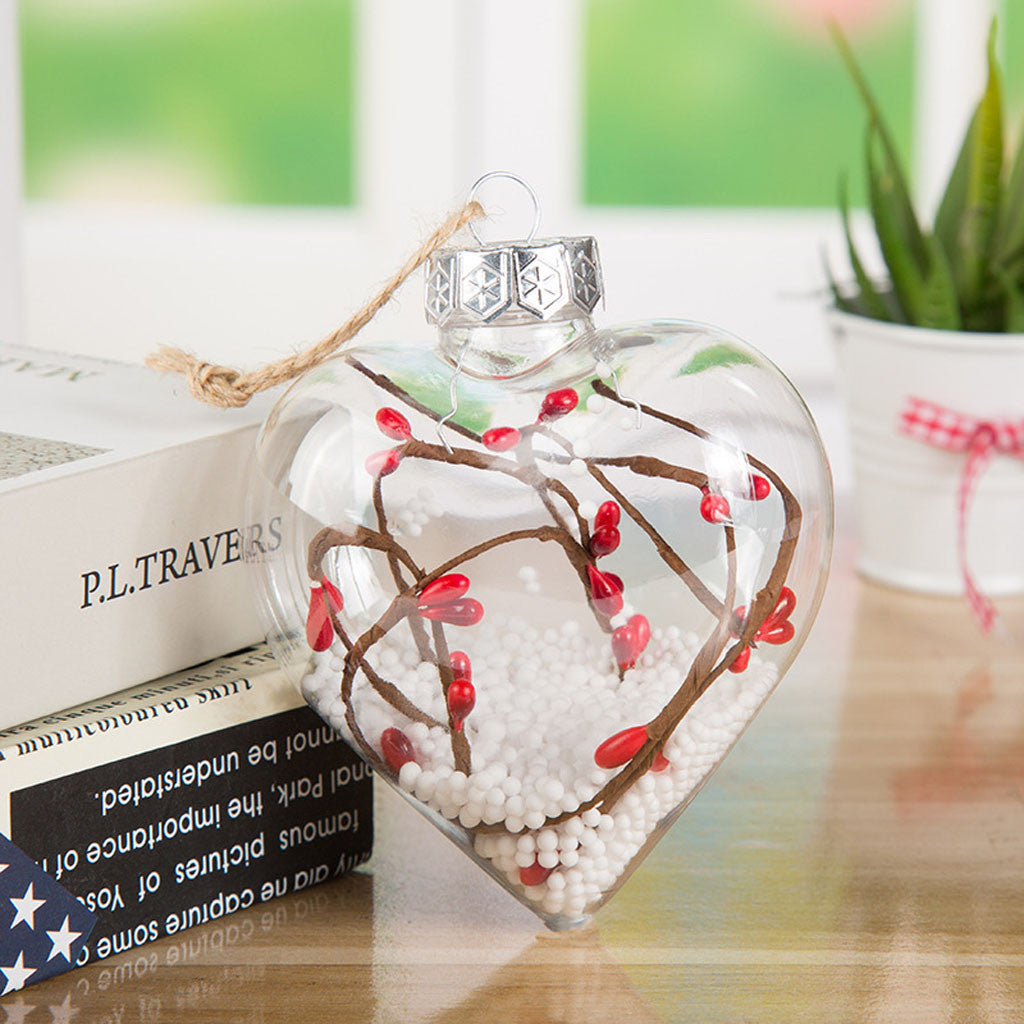 Love Transparent Merry Christmas Ball Ornament