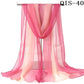 50*160cm Foulard Gradient Solid Color Georgette Shawl