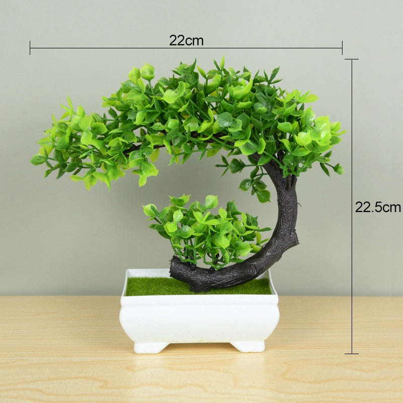 Artificial Bonsai Tree Pot For Home Room Decoration