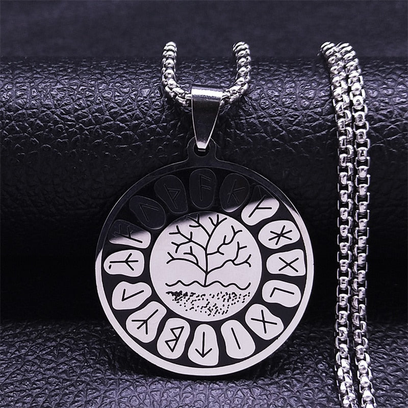 Goddess Tree of Life Stainless Steel Chain