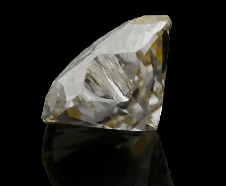 Champagne, Dark yellow, Light yellow Color Heart Shape Moissanite, GRA.