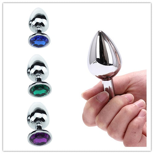 Anal Crystal Jewelry Piercing Plug Stimulator