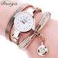 Duoya Brand Bracelet Luxury Gold Crystal Watch