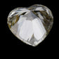 Champagne, Dark yellow, Light yellow Color Heart Shape Moissanite, GRA.