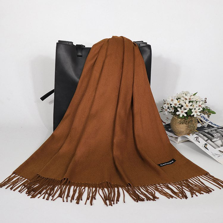 180*70cm+10*2cm tassel Cashmere Scarf