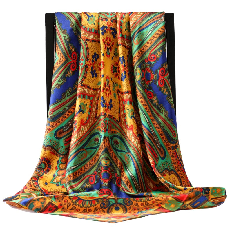 90*90cm 2022 New Retro Bohemian Scarf