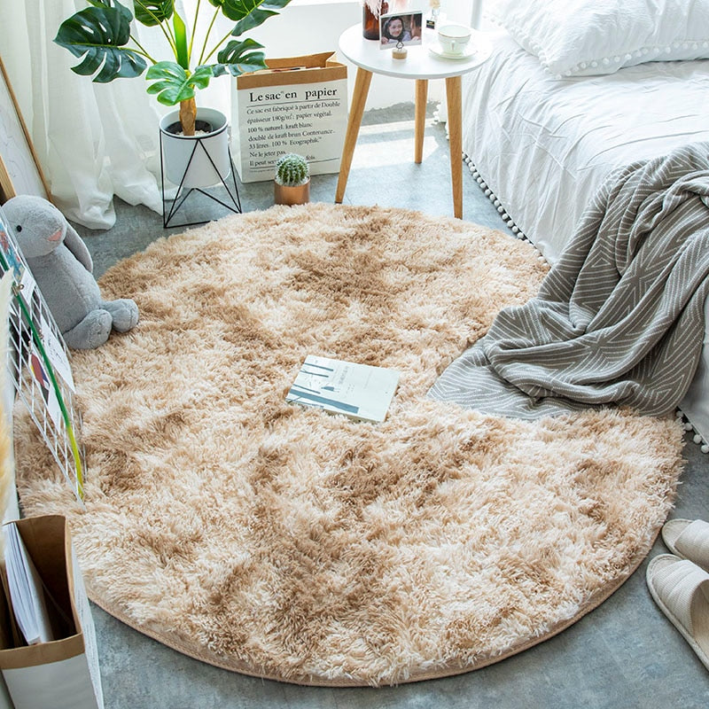 Bubble Kiss Thick Round Rug