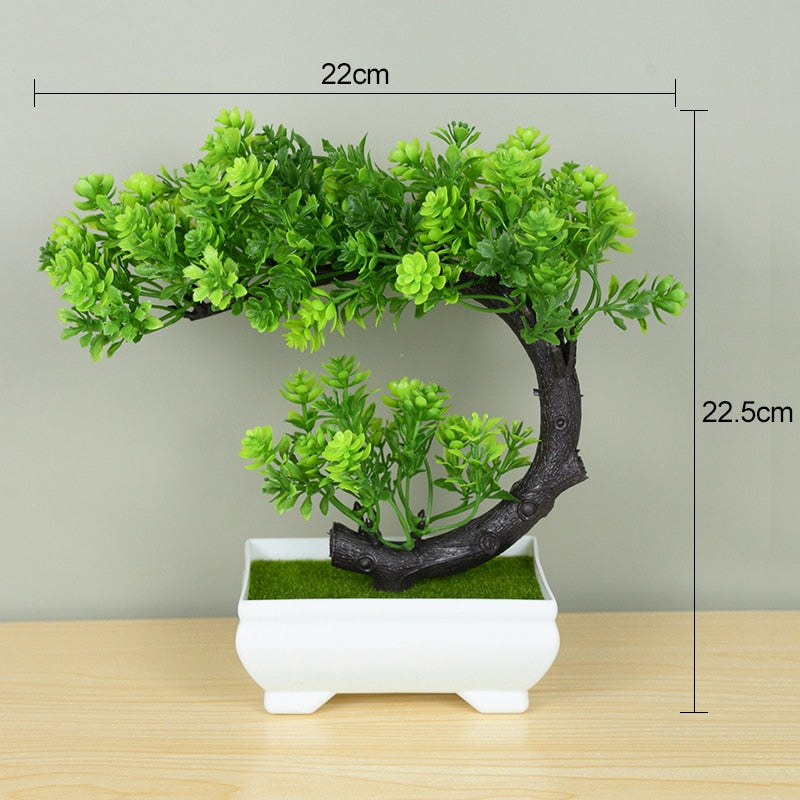 Artificial Bonsai Tree Pot For Home Room Decoration