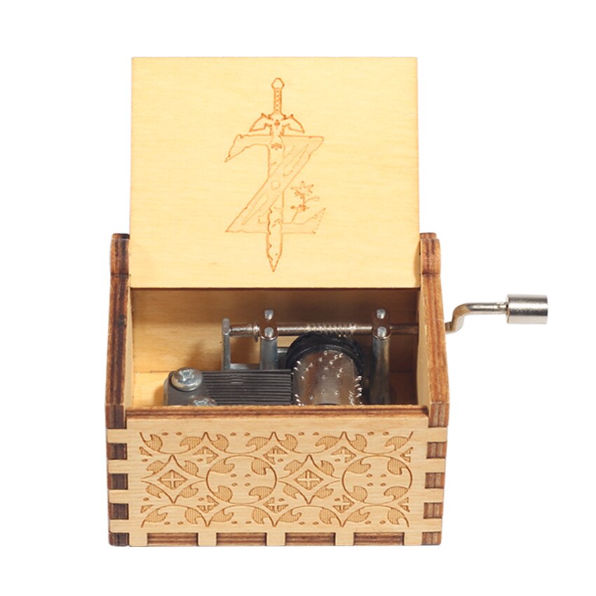 Christmas Wooden Hand Crank Music Box