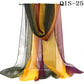 50*160cm Foulard Gradient Solid Color Georgette Shawl