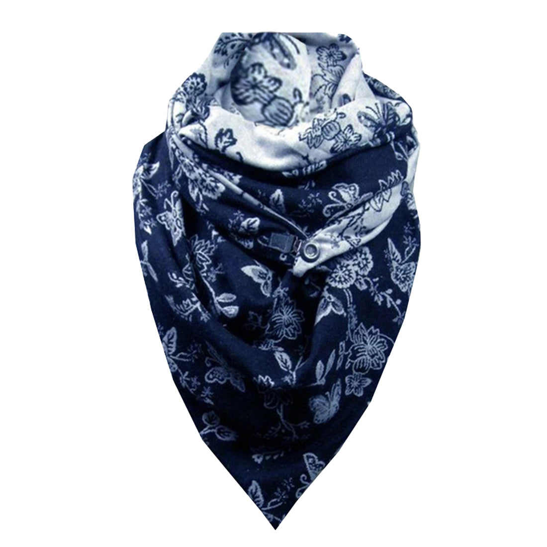 Soild Dot Printing Button Scarf