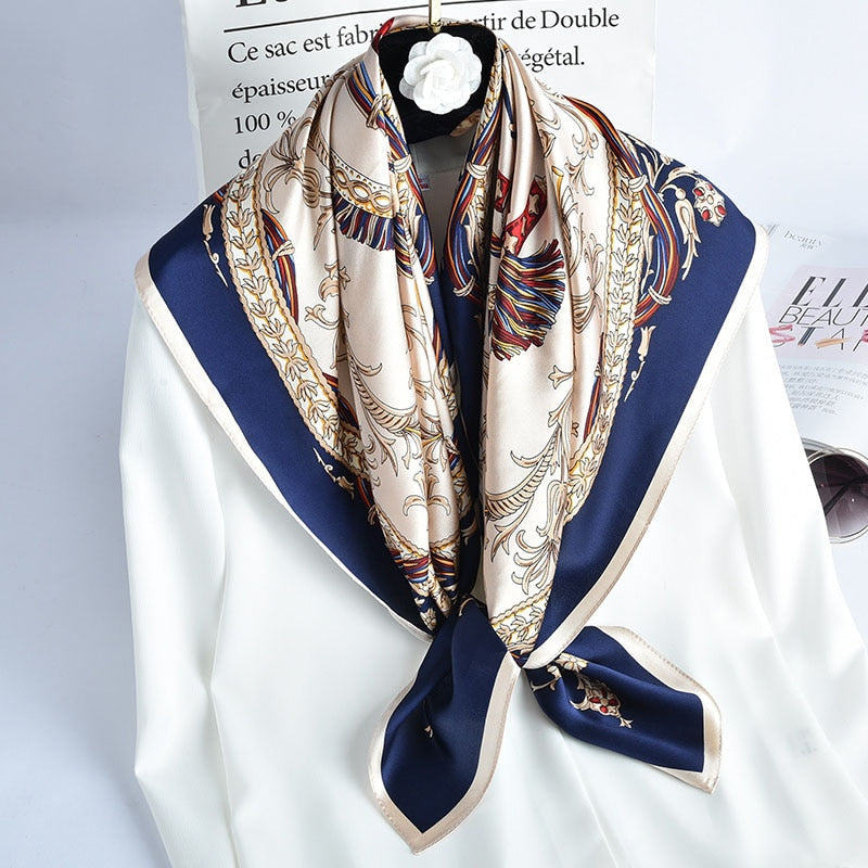 88*88cm 100% Natural Silk Square Scarf