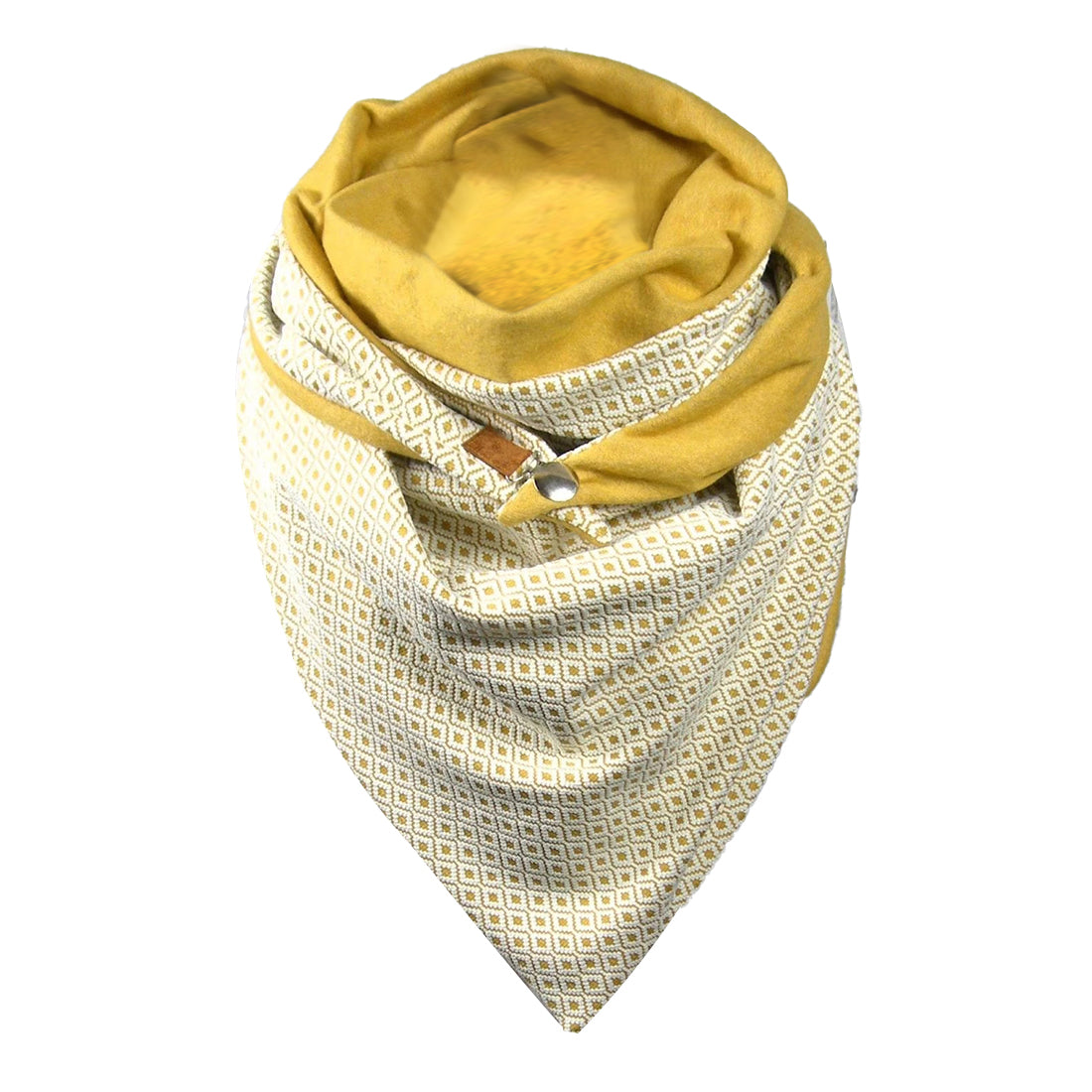 Soild Dot Printing Button Scarf