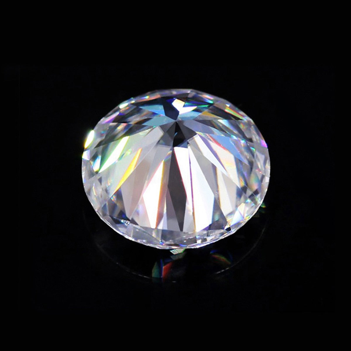 Round Brilliant Cut IJ color Moissanite, GRA