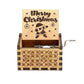 Christmas Wooden Hand Crank Music Box