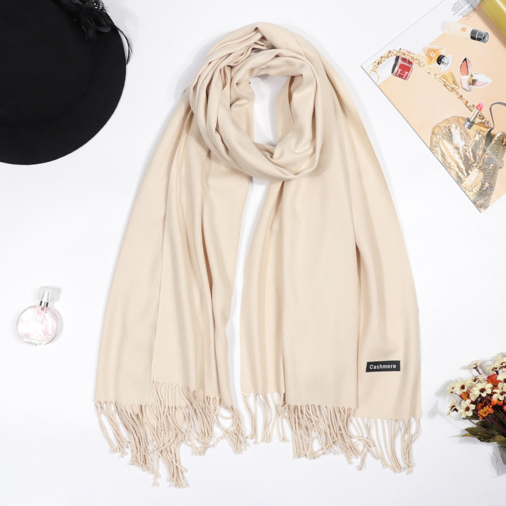 180*70cm+10*2cm tassel Cashmere Scarf