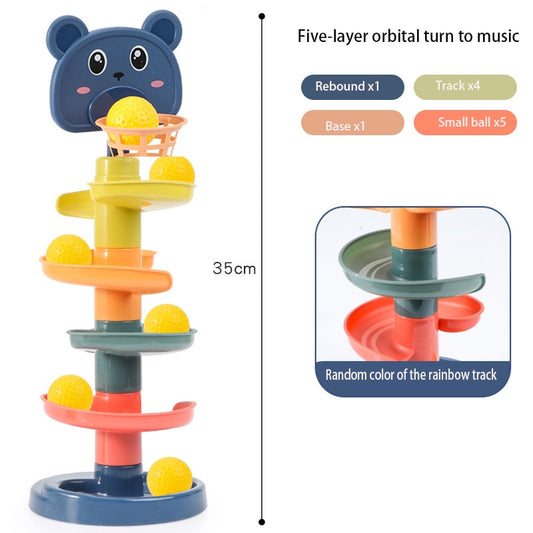 Baby Toys Rolling Ball Pile Tower