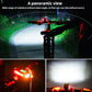 Waterproof Front Flashlight 5 LED Bicycle + Computer + Horn