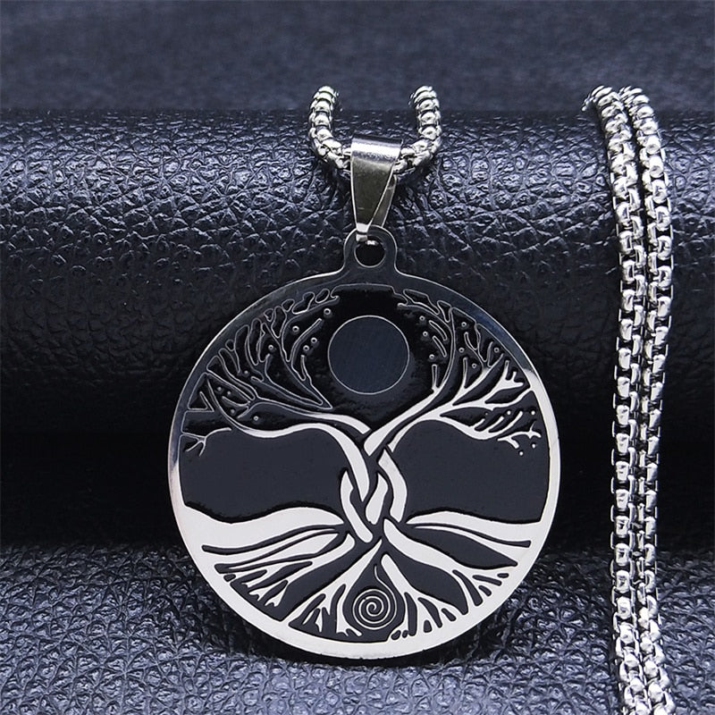 Goddess Tree of Life Stainless Steel Chain