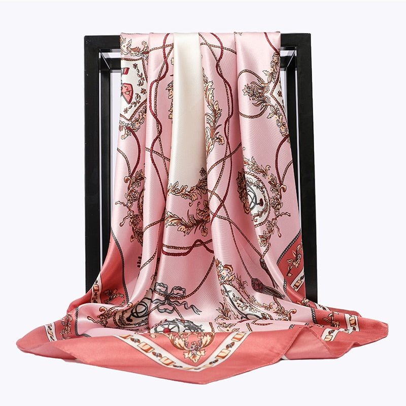 90*90cm Luxury Brand Square Scarf