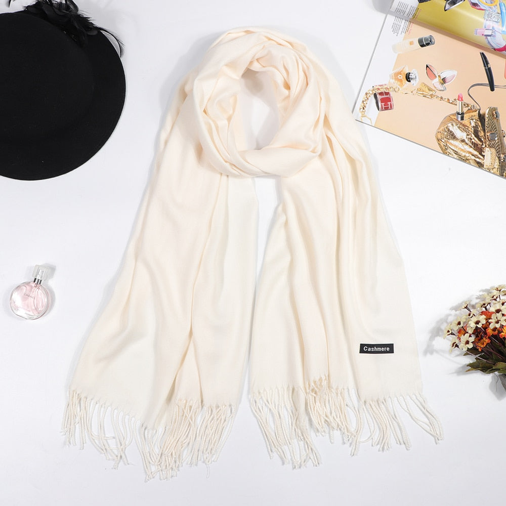 180*70cm+10*2cm tassel Cashmere Scarf