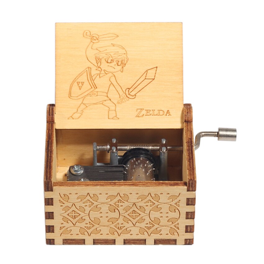 Christmas Wooden Hand Crank Music Box