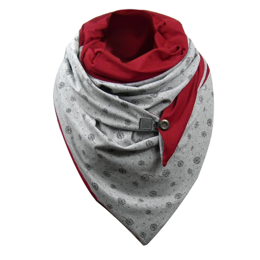 Soild Dot Printing Button Scarf