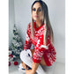 Christmas Print Ladies Mini Dress