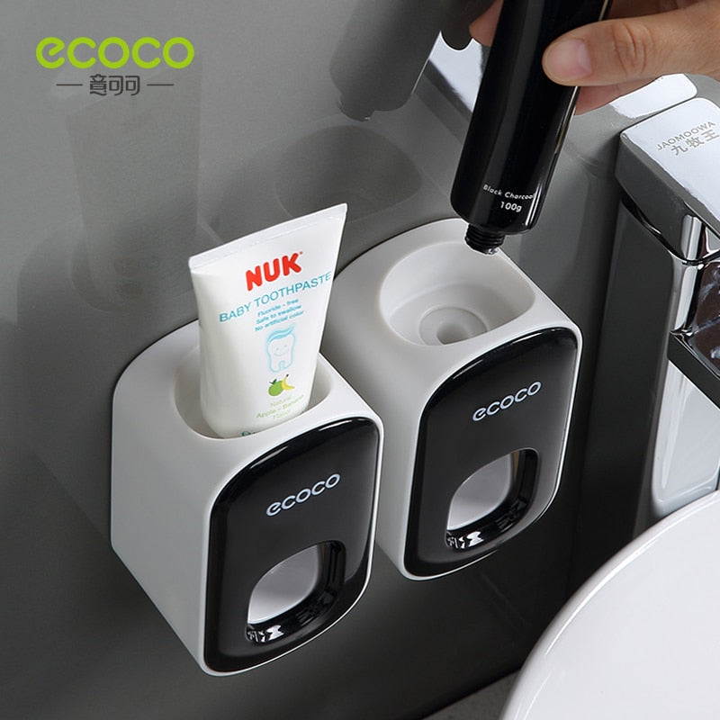 ECOCO Automatic Toothpaste Dispenser Dust Proof Holder