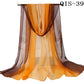 50*160cm Foulard Gradient Solid Color Georgette Shawl