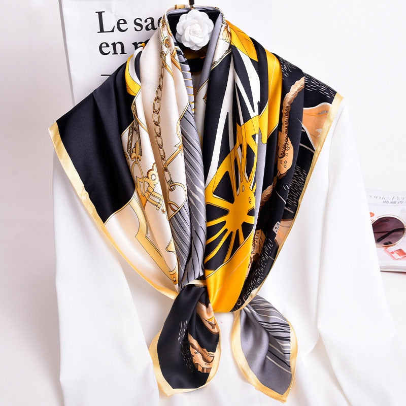 88*88cm 100% Natural Silk Square Scarf