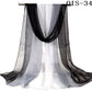 50*160cm Foulard Gradient Solid Color Georgette Shawl