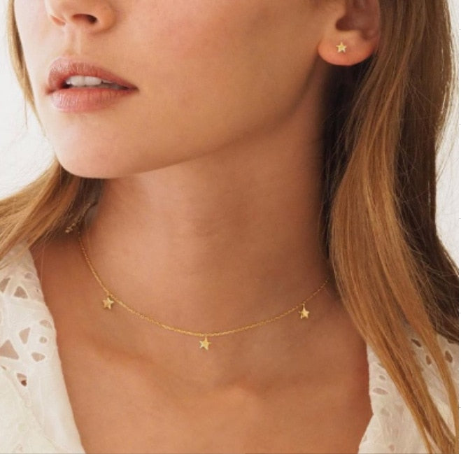 Gold color Choker Necklaces