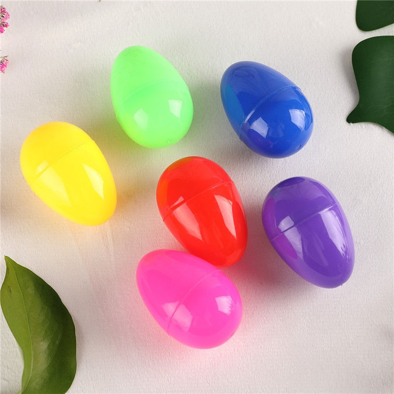 12/24Pcs Colorful Easter Plastic Egg