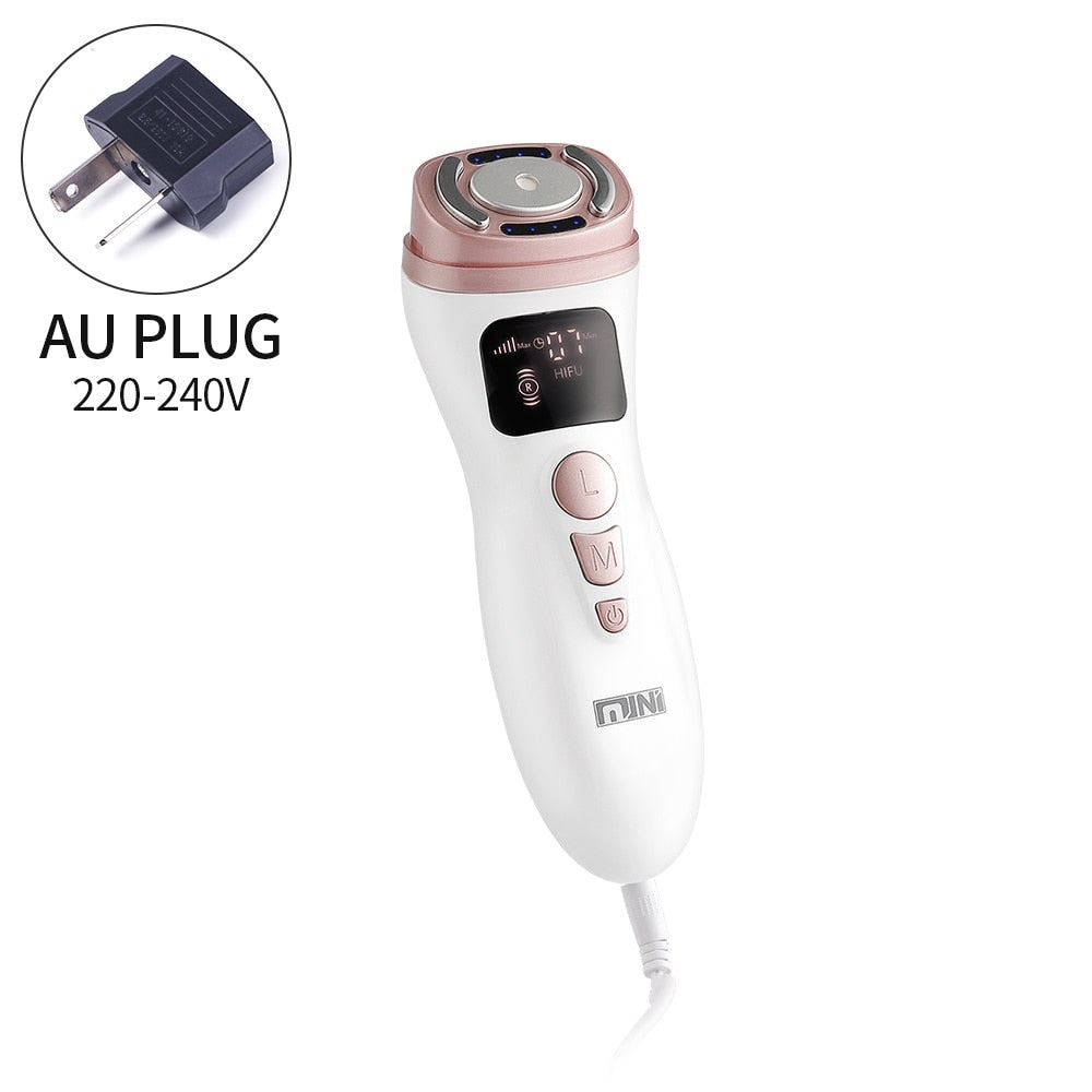 Mini HIFU Facial Skin Tightening Lifting Treatment RF EMS Modes