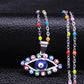 Bohemian Colorful Turkey Eyes Tree of Life Necklace