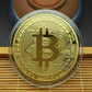 Golden Bitcoin, in Protective Packaging, Original Gilt Size