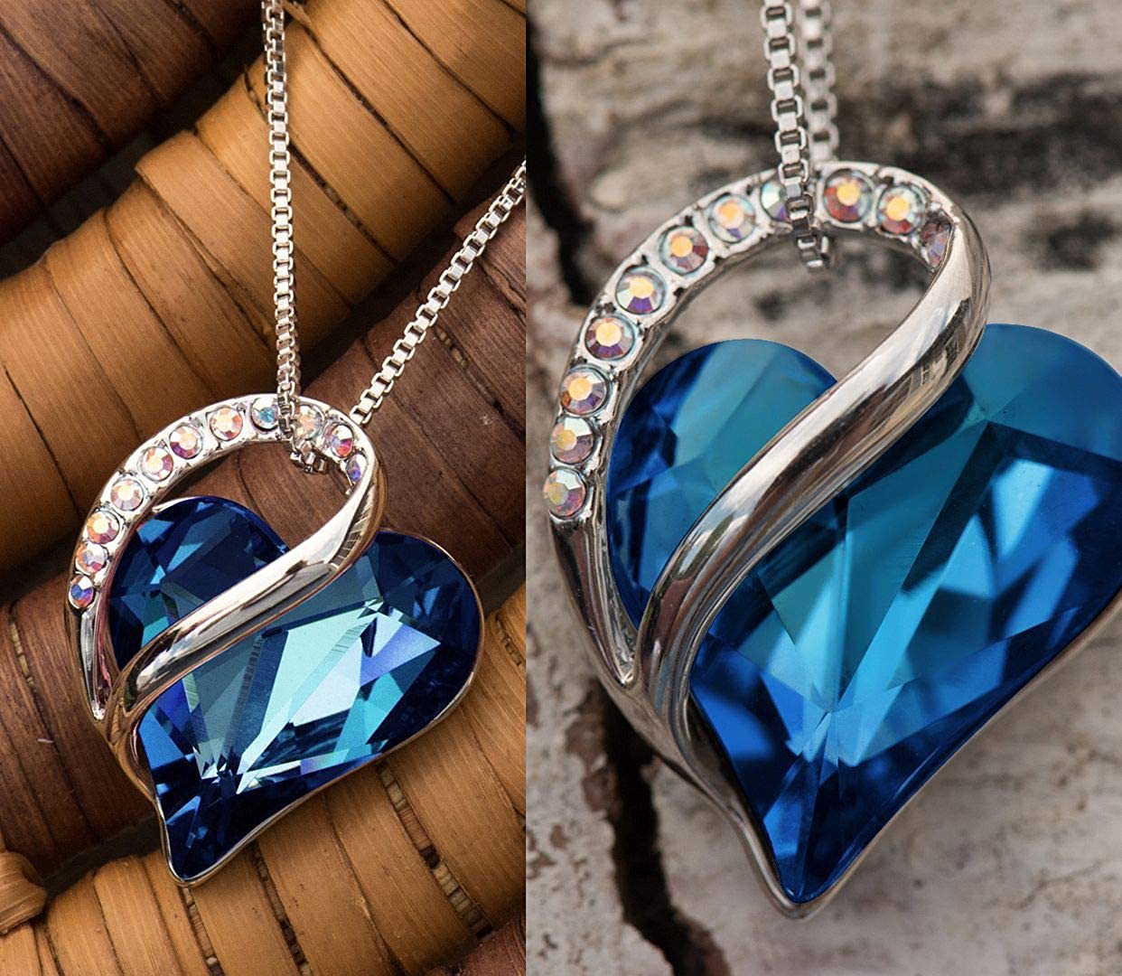 Gorgeous Ocean Heart Necklace