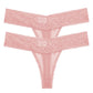 2 PCS/Set Lace Thongs